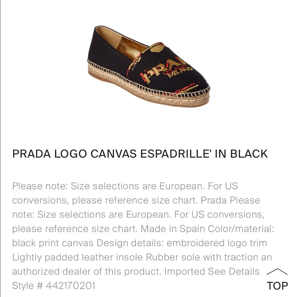 PRADA espadrilles